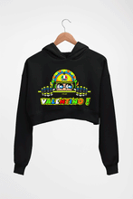 Load image into Gallery viewer, Valentino Rossi(VR 46) Crop HOODIE FOR WOMEN-Black-Ektarfa.online
