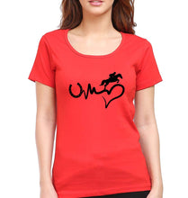 Load image into Gallery viewer, Horse Riding T-Shirt for Women-Red-Ektarfa.online
