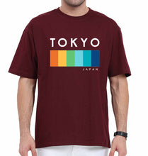 Load image into Gallery viewer, Tokyo Japan Oversized T-Shirt for Men-Maroon-Ektarfa.online
