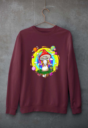 Mushroom Unisex Sweatshirt for Men/Women-maroon-Ektarfa.online