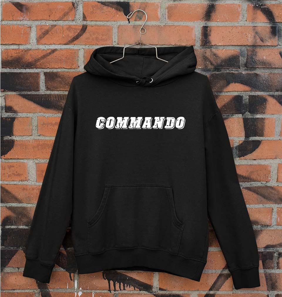 Commando Unisex Hoodie for Men/Women-Black-Ektarfa.online