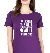 Load image into Gallery viewer, Gym T-Shirt for Women-Purple-Ektarfa.online
