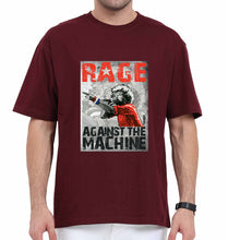 Load image into Gallery viewer, Rage Against The Machine Oversized T-Shirt for Men-Maroon-Ektarfa.online
