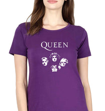 Load image into Gallery viewer, Queen Rock Band T-Shirt for Women-Purple-Ektarfa.online

