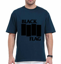 Load image into Gallery viewer, Black Flag Oversized T-Shirt for Men-Navy Blue-Ektarfa.online
