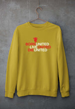 Load image into Gallery viewer, Born United Live United Die United Unisex Sweatshirt for Men/Women-Mustard Yellow-Ektarfa.online
