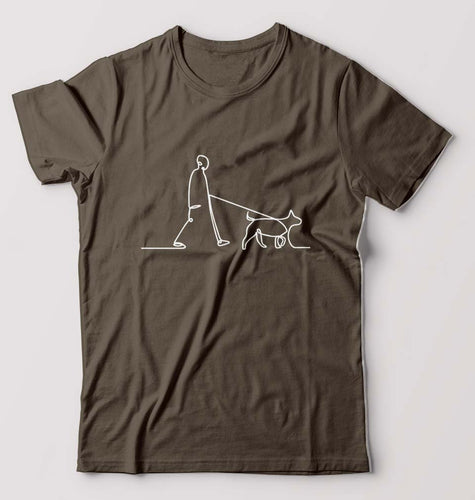 Dog T-Shirt for Men-Olive Green-Ektarfa.online