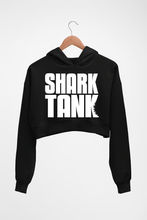 Load image into Gallery viewer, Shark Tank Crop HOODIE FOR WOMEN-Black-Ektarfa.online
