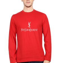 Load image into Gallery viewer, Yves Saint Laurent_YSL Full Sleeves T-Shirt for Men-Red-Ektarfa.online
