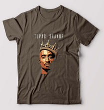 Load image into Gallery viewer, 2Pac Tupac T-Shirt for Men-Olive Green-Ektarfa.online

