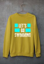 Load image into Gallery viewer, Swimming Unisex Sweatshirt for Men/Women-Mustard Yellow-Ektarfa.online
