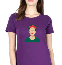 Load image into Gallery viewer, Frida Kahlo T-Shirt for Women-Purple-Ektarfa.online
