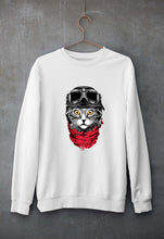Load image into Gallery viewer, Cat Unisex Sweatshirt for Men/Women-White-Ektarfa.online
