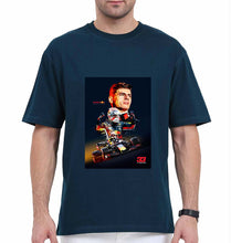 Load image into Gallery viewer, Max Verstappen Oversized T-Shirt for Men-Petrol Blue-Ektarfa.online
