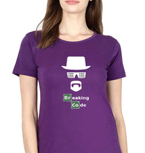 Load image into Gallery viewer, Geek Coder T-Shirt for Women-Purple-Ektarfa.online

