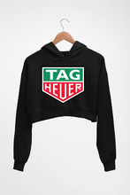 Load image into Gallery viewer, TAG Heuer Crop HOODIE FOR WOMEN-Black-Ektarfa.online
