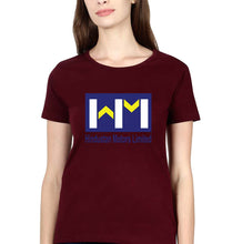 Load image into Gallery viewer, Hindustan Motors Limited T-Shirt for Women-Maroon-Ektarfa.online
