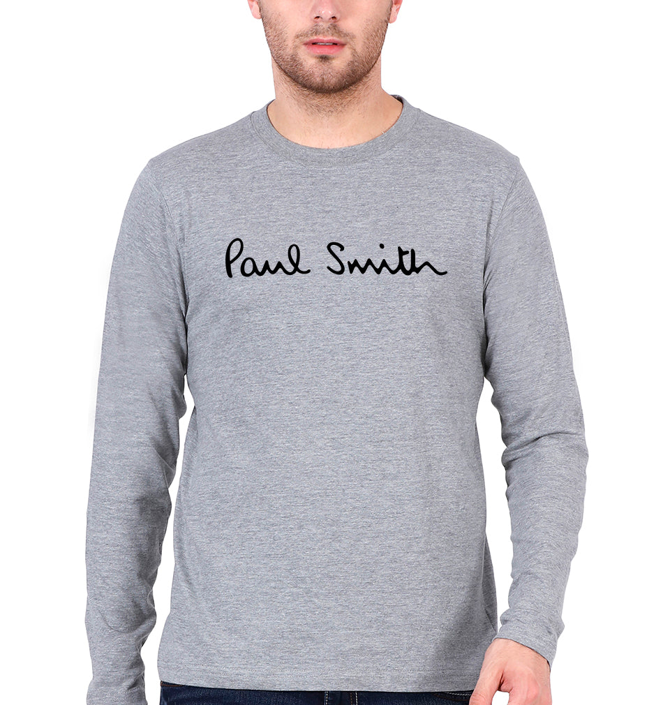 Paul Smith Full Sleeves T-Shirt for Men-Grey Melange-Ektarfa.online