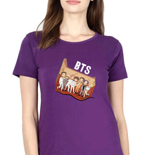 Load image into Gallery viewer, BTS Kpop T-Shirt for Women-Purple-Ektarfa.online
