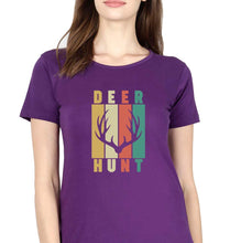 Load image into Gallery viewer, Deer T-Shirt for Women-Purple-Ektarfa.online
