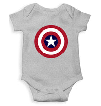 Load image into Gallery viewer, Captain America Kids Romper Kids Romper For Baby Boy/Girl-0-5 Months(18 Inches)-Grey-Ektarfa.online
