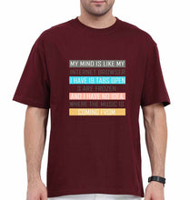 Load image into Gallery viewer, Internet Oversized T-Shirt for Men-Maroon-Ektarfa.online
