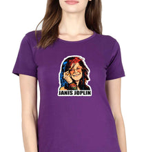 Load image into Gallery viewer, Janis Joplin T-Shirt for Women-Purple-Ektarfa.online
