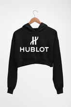 Load image into Gallery viewer, Hublot Crop HOODIE FOR WOMEN-Black-Ektarfa.online
