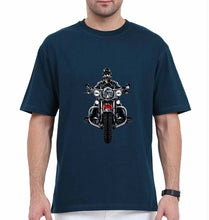 Load image into Gallery viewer, Biker Oversized T-Shirt for Men-Petrol Blue-Ektarfa.online
