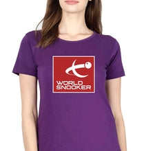 Load image into Gallery viewer, World Snooker (WST) T-Shirt for Women-Purple-Ektarfa.online
