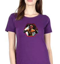 Load image into Gallery viewer, Nate Diaz UFC T-Shirt for Women-Purple-Ektarfa.online
