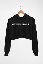 Load image into Gallery viewer, Scuderia AlphaTauri Crop HOODIE FOR WOMEN-Black-Ektarfa.online
