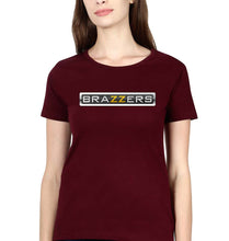 Load image into Gallery viewer, Brazzers T-Shirt for Women-Maroon-Ektarfa.online
