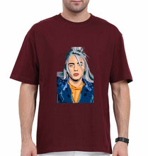Load image into Gallery viewer, Billie Eilish Oversized T-Shirt for Men-Maroon-Ektarfa.online
