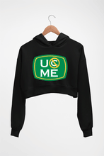 Load image into Gallery viewer, John Cena Crop HOODIE FOR WOMEN-Black-Ektarfa.online
