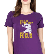 Load image into Gallery viewer, Eagle T-Shirt for Women-Purple-Ektarfa.online
