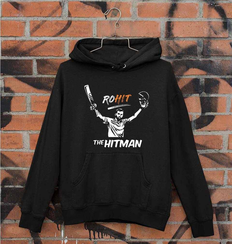 Rohit Sharma Unisex Hoodie for Men/Women-Black-Ektarfa.online