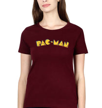 Load image into Gallery viewer, Pacman T-Shirt for Women-Maroon-Ektarfa.online
