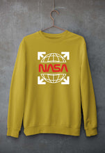 Load image into Gallery viewer, Nasa White Off Unisex Sweatshirt for Men/Women-Mustard Yellow-Ektarfa.online
