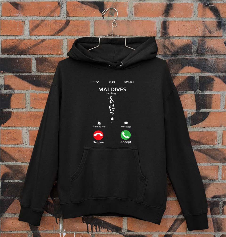 Maldives Calling Unisex Hoodie for Men/Women-Black-Ektarfa.online