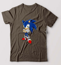 Load image into Gallery viewer, Sonic T-Shirt for Men-Olive Green-Ektarfa.online
