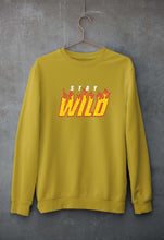 Load image into Gallery viewer, Stay Wild Unisex Sweatshirt for Men/Women-Mustard Yellow-Ektarfa.online
