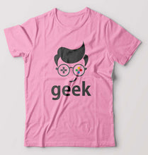 Load image into Gallery viewer, Geek T-Shirt for Men-Light Baby Pink-Ektarfa.online
