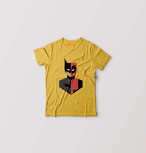 Load image into Gallery viewer, Deadpool &amp; Batman Kids T-Shirt for Boy/Girl-Golden Yellow-Ektarfa.online
