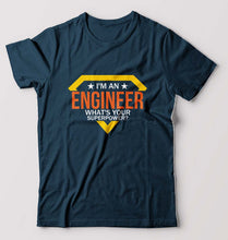 Load image into Gallery viewer, Engineer T-Shirt for Men-Petrol Blue-Ektarfa.online
