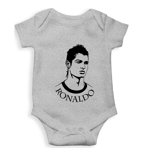 Cristiano Ronaldo CR7 Kids Romper For Baby Boy/Girl-Grey-Ektarfa.online