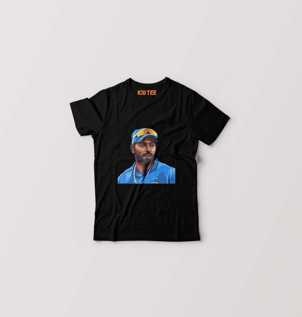 Hardik Pandya Kids T-Shirt for Boy/Girl-Black-Ektarfa.online