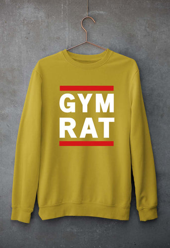 Gym Rat Unisex Sweatshirt for Men/Women-Mustard Yellow-Ektarfa.online