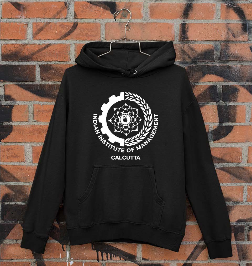 IIM Calcutta Unisex Hoodie for Men/Women-Black-Ektarfa.online