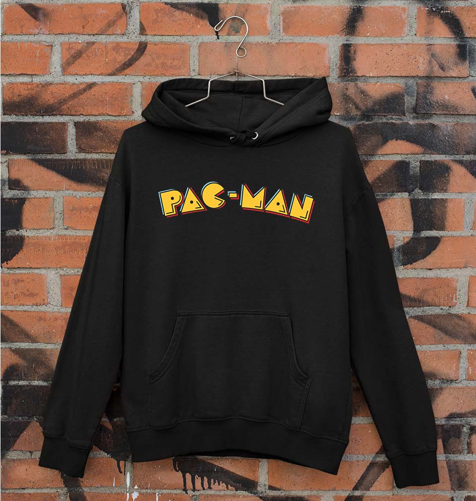 Pacman Unisex Hoodie for Men/Women-Black-Ektarfa.online